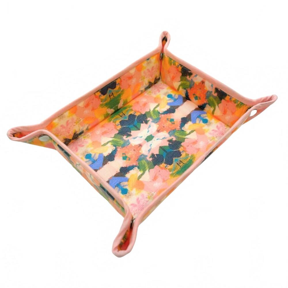 NEW LAURA PARK color me happy snap tray in orange